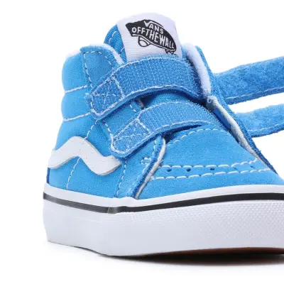 chaussures skateboard enfant vans sk8mid reissue TD-blue — photo 3