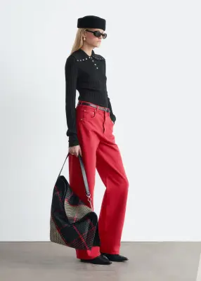 Jean barrel - Rouge — photo 4