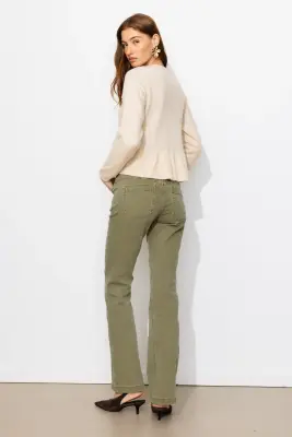 EUGENE pantalon bootcut toile — photo 4