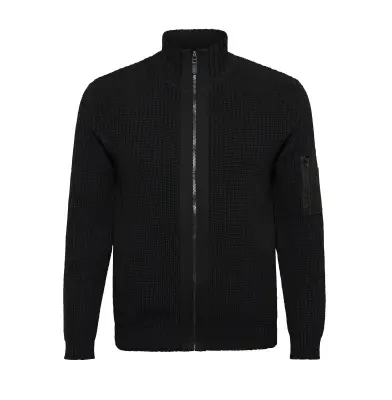 NORTH GILET COTON MAILLE Noir — photo 2