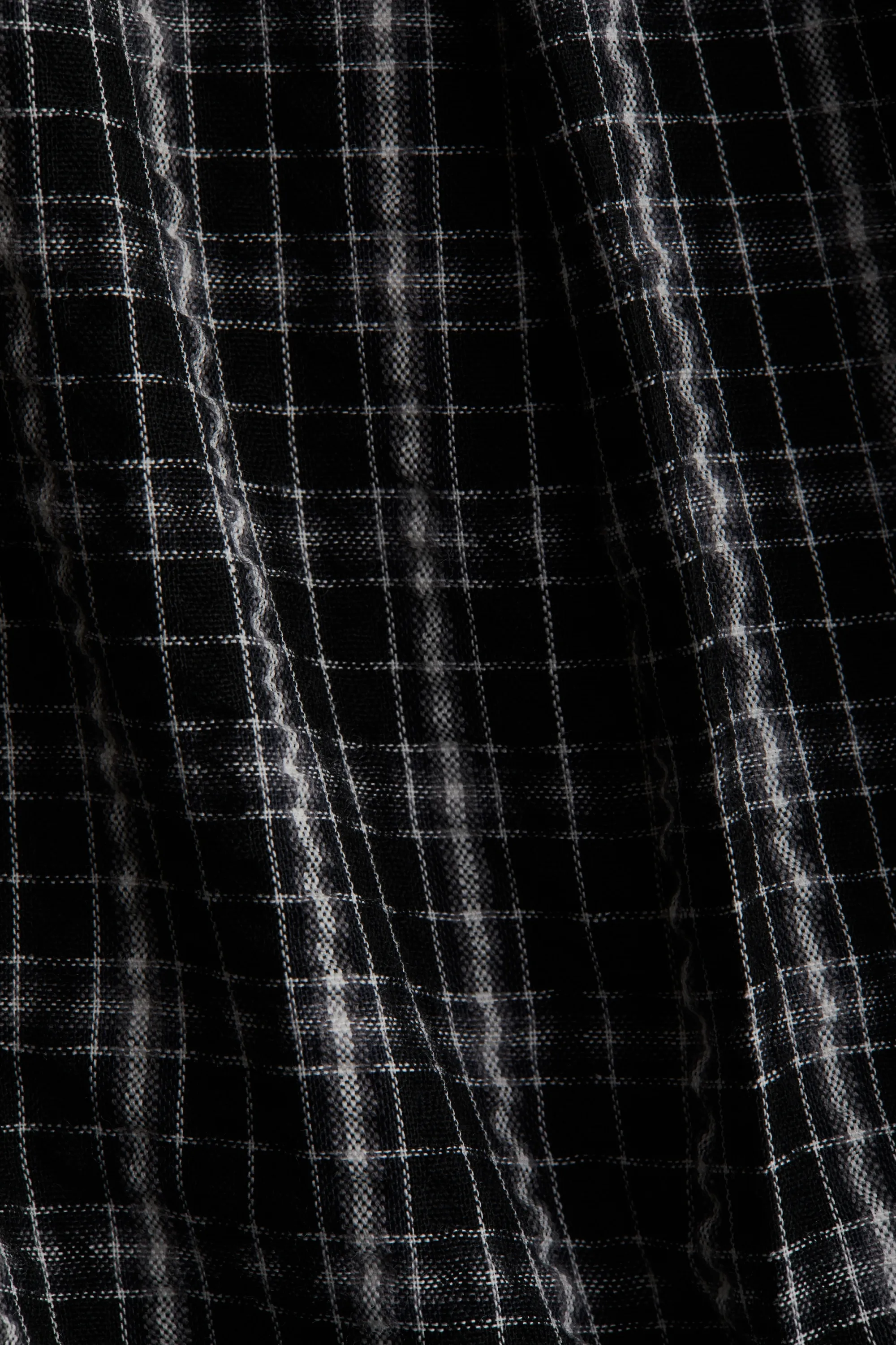 Pantalon à taille élastique - Noir/carreaux