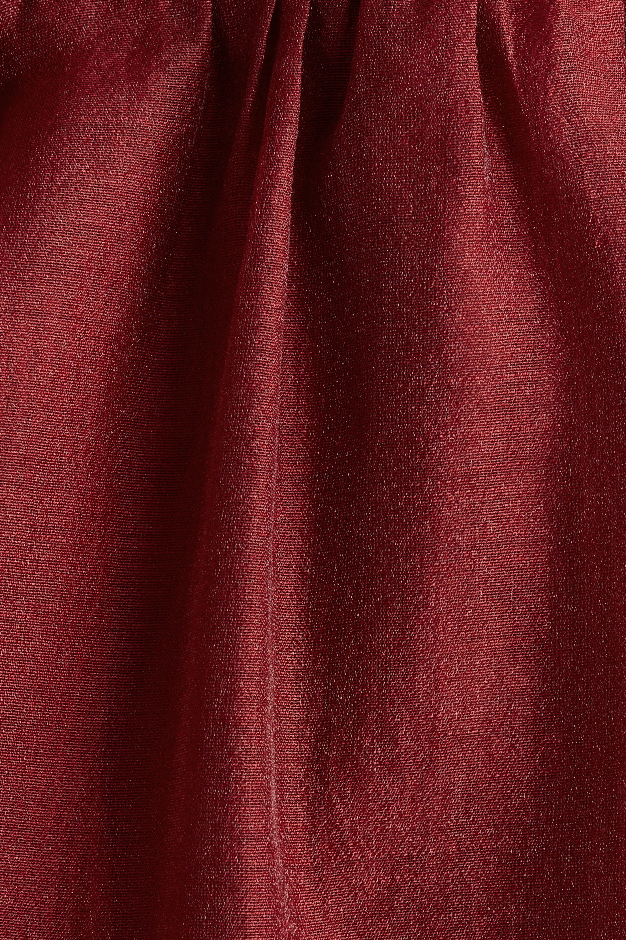 Robe à manches papillon - Bordeaux