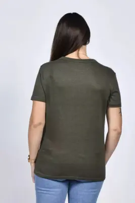 T-shirt Mixte Lin Kiplay x Splice - Kaki — photo 6