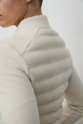 Veste Hybrid matelassée ThermoMove™ - Beige clair — photo 3