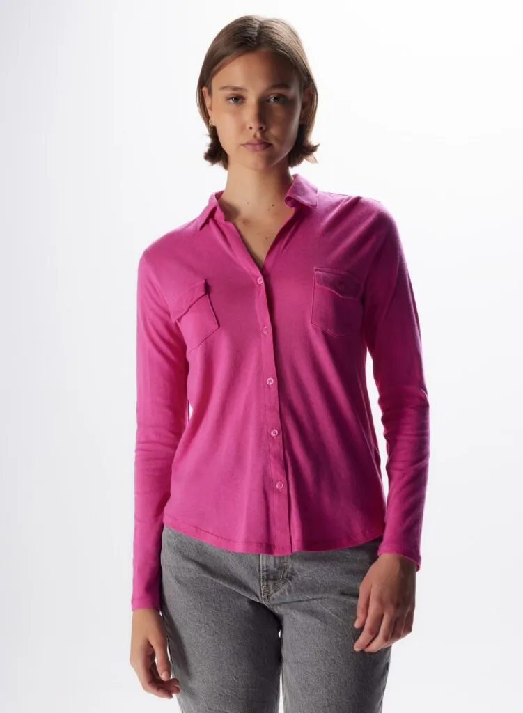 Chemise en coton et cachemire