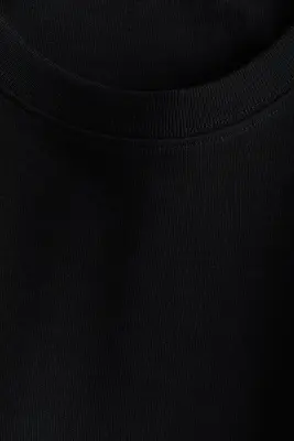 T-shirt en interlock - Noir — photo 3