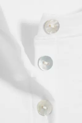 Cardigan à boutons en perle d’imitation - Blanc — photo 3