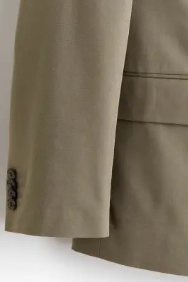 Veste Relaxed Fit à fermeture croisée - Beige foncé — photo 5