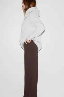 Pantalon large Four-way Stretch - Marron foncé — photo 3