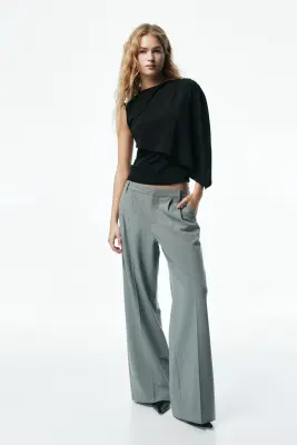 Top avec détail façon cape - Noir — photo 1