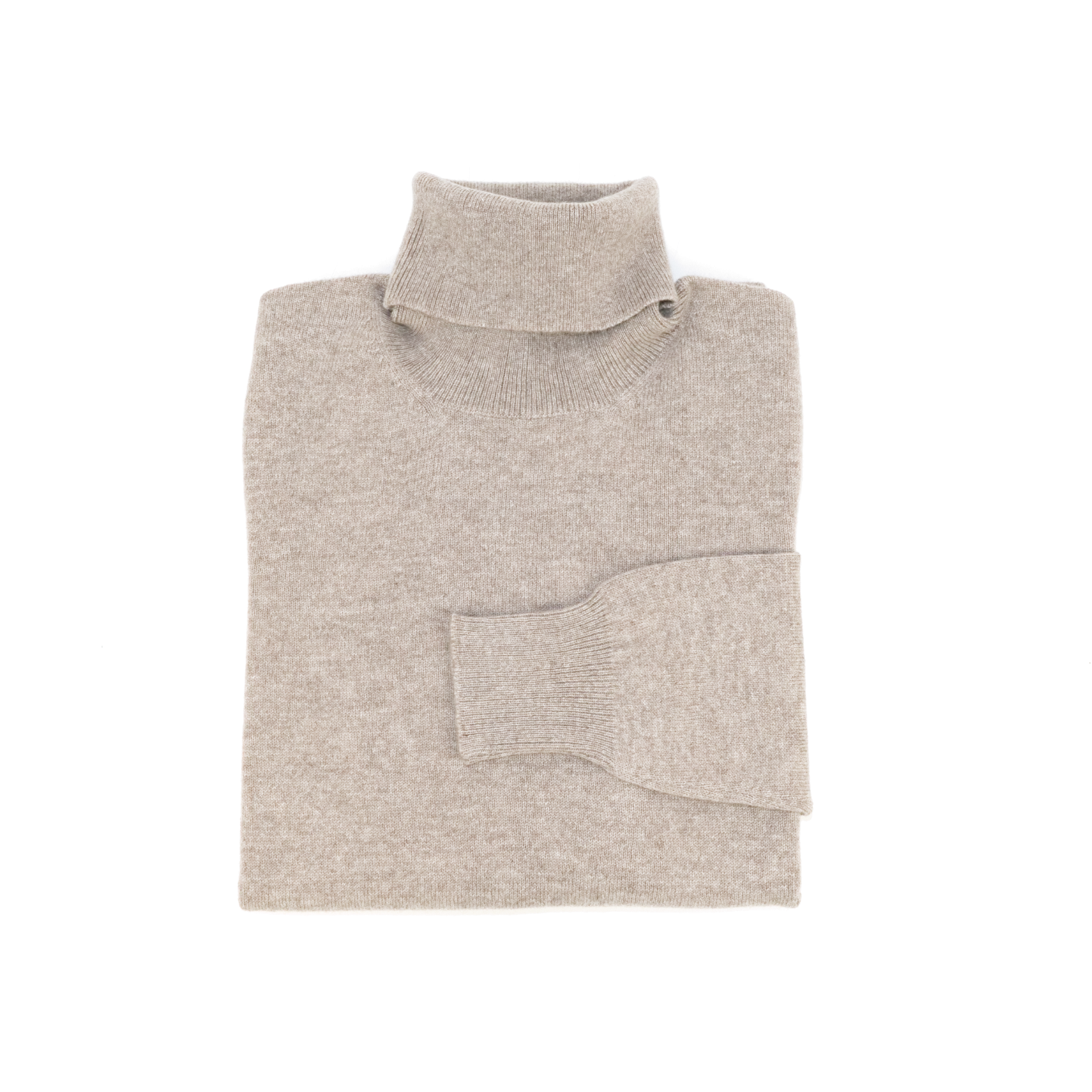 Col roulé homme - beige chiné