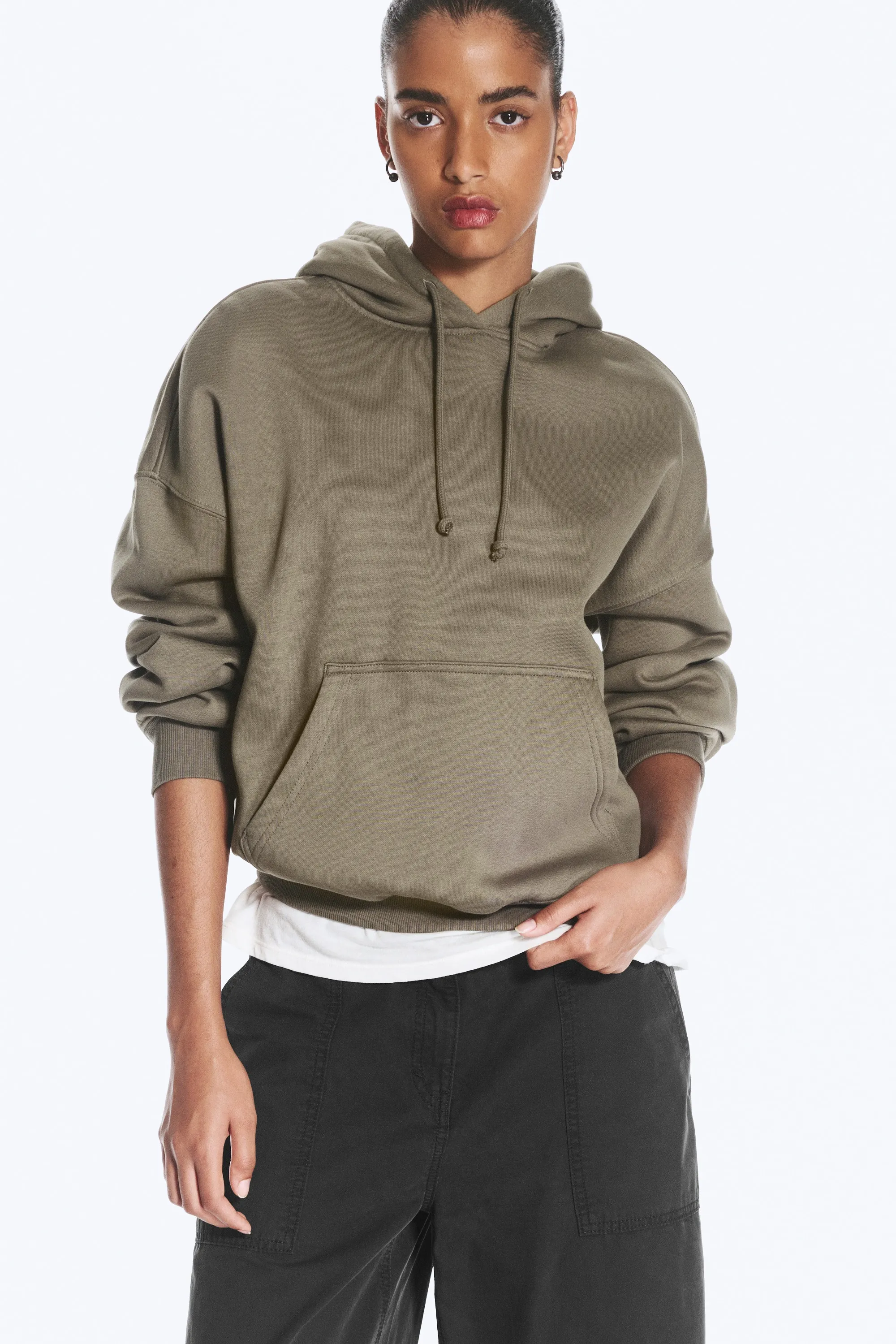 Sweat à capuche standard - Gris chaud cendré