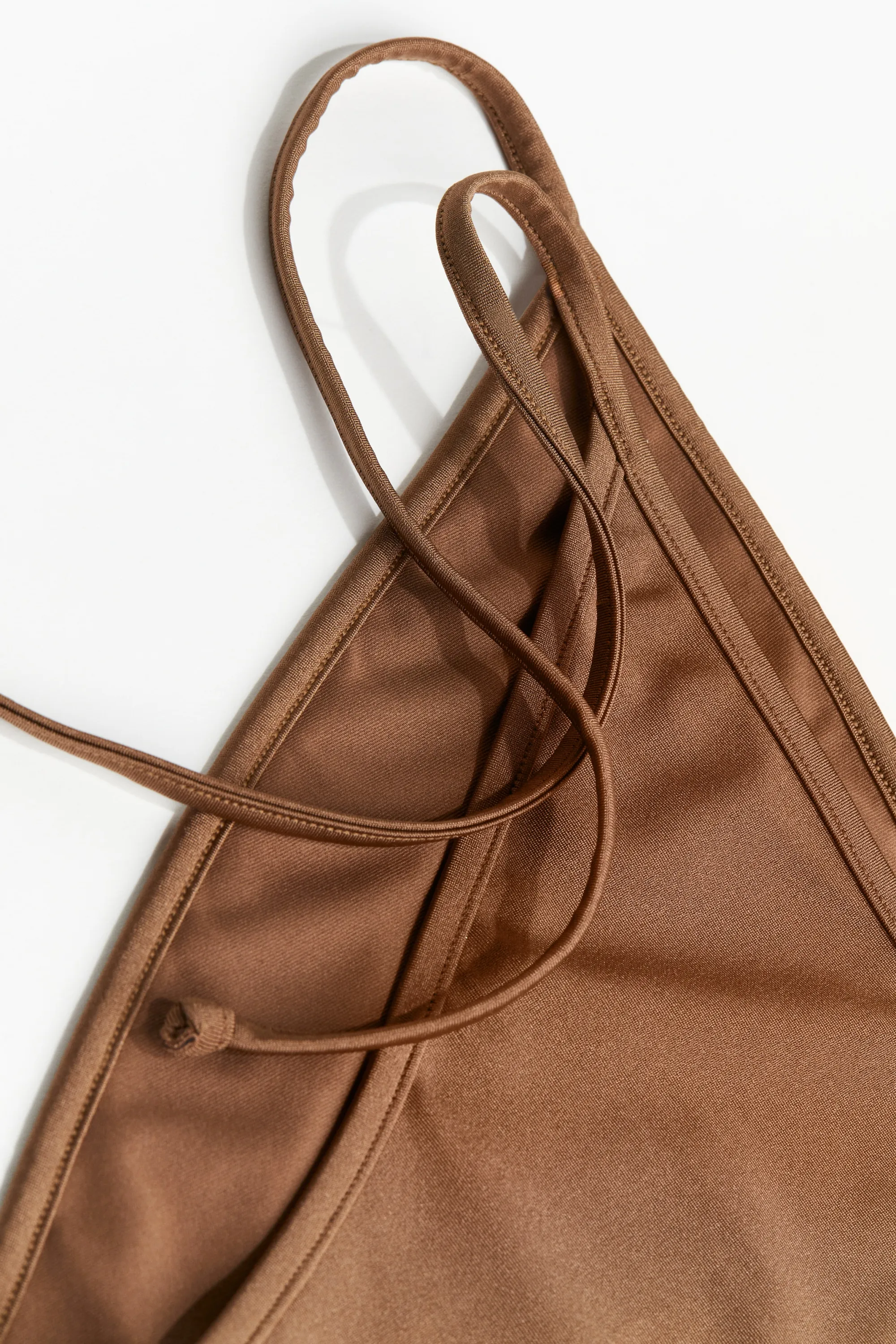 Bas de maillot Tanga à nouer - Marron