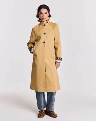 Trench Alma beige et léopard — photo 5