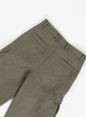 Cargo Pants in Clay 100% Italian Wool — photo 5