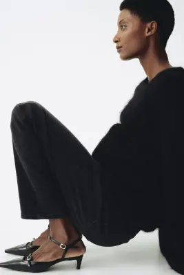 MAMA Slim Straight High Jeans - Gris denim foncé — photo 3