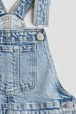 Robe salopette en denim - Bleu denim clair — photo 1