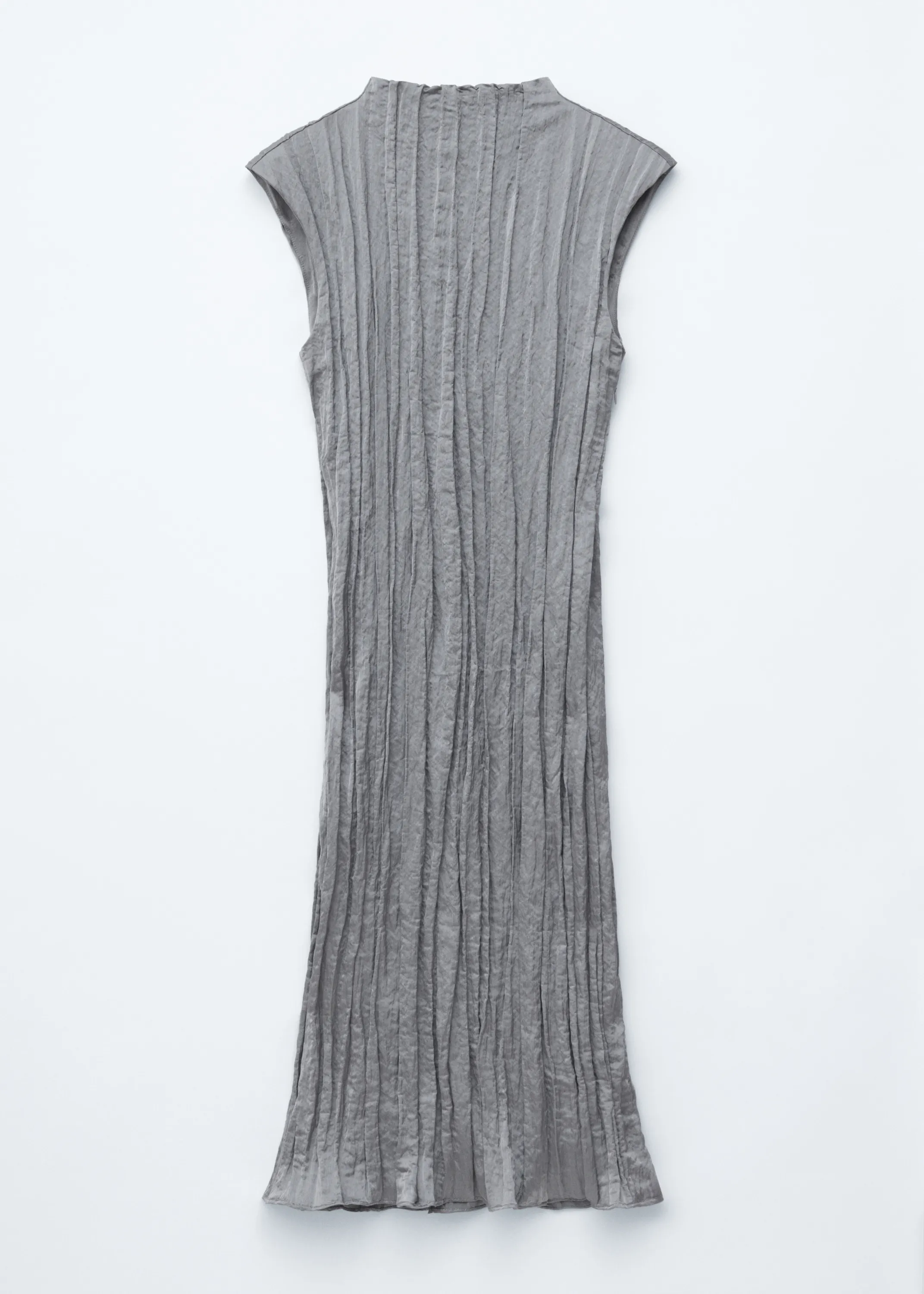 Robe midi en crêpe - Gris