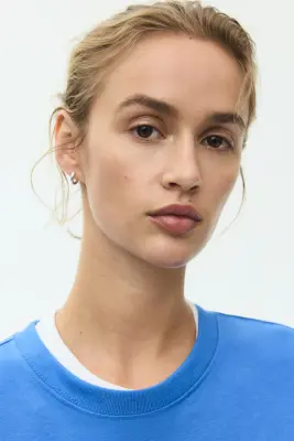 T-shirt boxy - Bleu vif — photo 3
