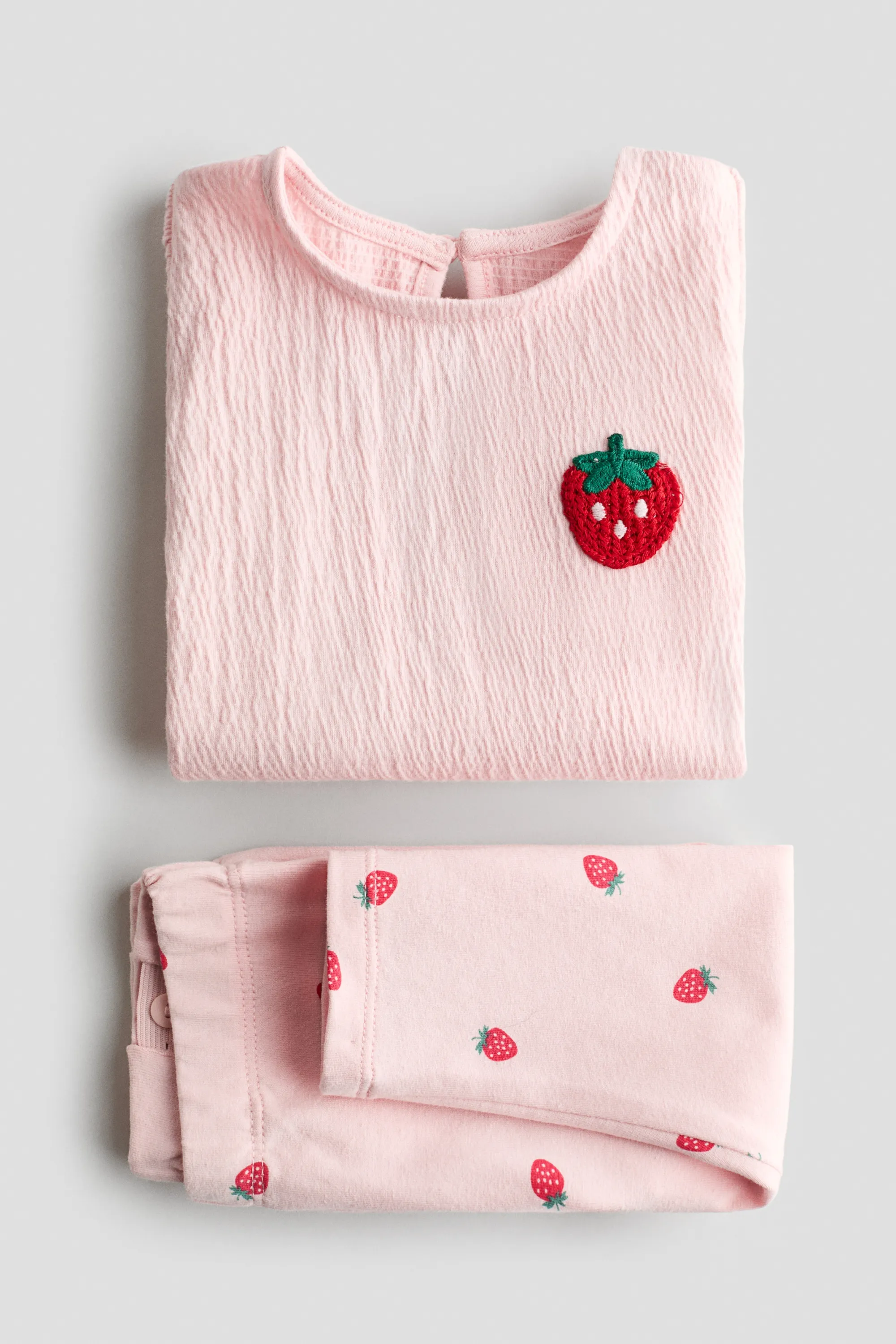 Ensemble 2 pièces sweat et legging - Rose clair/fraise