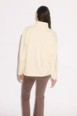 Veste de sport Regular Fit en polaire - Abricot clair — photo 3