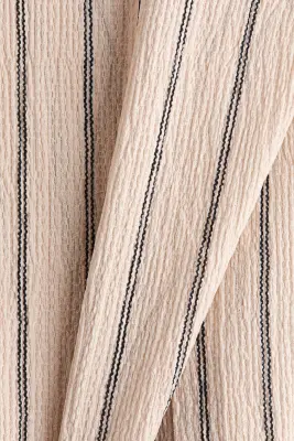 MAMA Pantalon large - Beige clair/rayé — photo 4