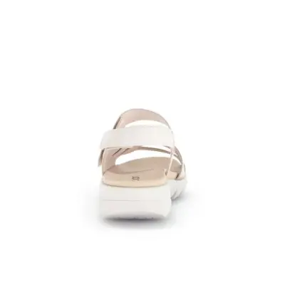 Sandales Gabor 64.813.22 Beige - Cuirs Velcro Talon Plat Grande Pointure Femme — photo 5