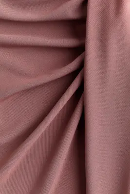 Jupe en jersey à effet drapé - Rose ancien foncé — photo 3