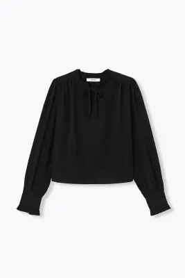 Blouse col frou-frou Femme — photo 1