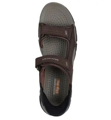 SKECHERS SANDALE REECE Marron — photo 3