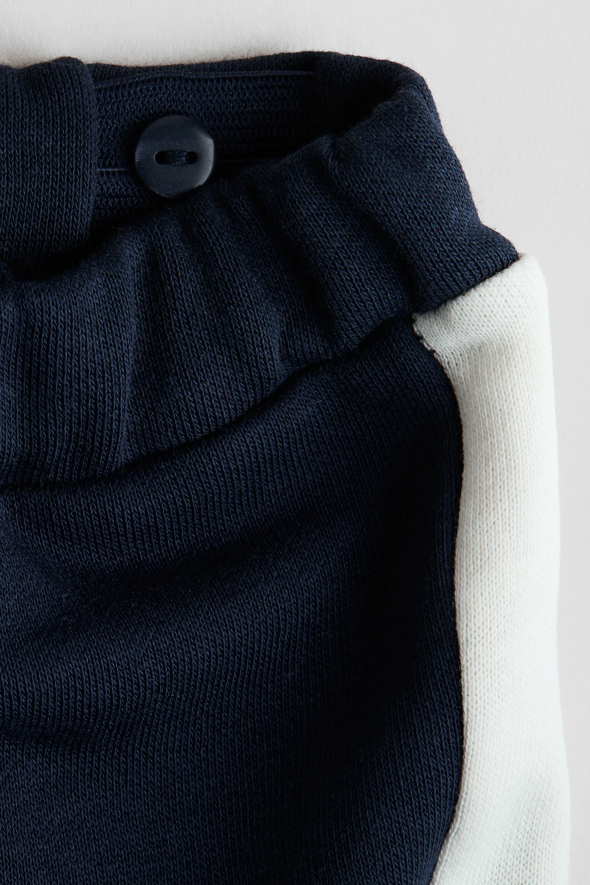2-piece fleece sweatshirt set - Bleu marine/color block