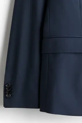 Veste Slim Fit - Bleu foncé — photo 5