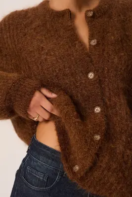 Gilet Alma Cognac Chiné — photo 2