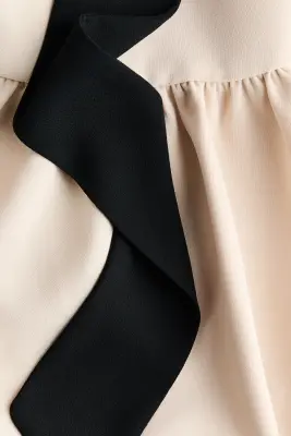 Top dos nu avec base à effet boule - Beige clair — photo 4