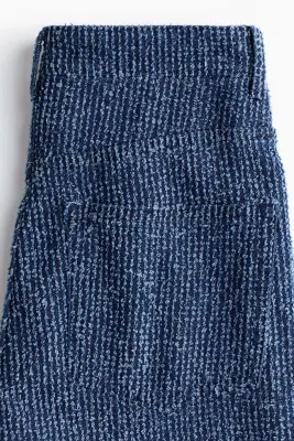 Bouclé Bootcut High Waist Jeans - Bleu denim — photo 4