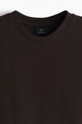 T-shirt Oversized Fit - Marron foncé — photo 4