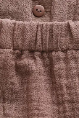 Ensemble 2 pièces en mousseline de coton - Marron — photo 1