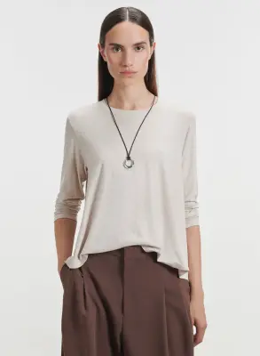 T-shirt en viscose et élasthanne