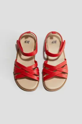 Sandales à brides fines - Rouge — photo 2