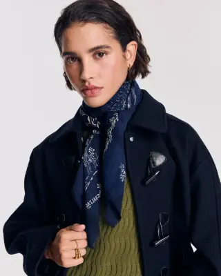 Foulard Noam toile de jeu bleu marine — photo 5