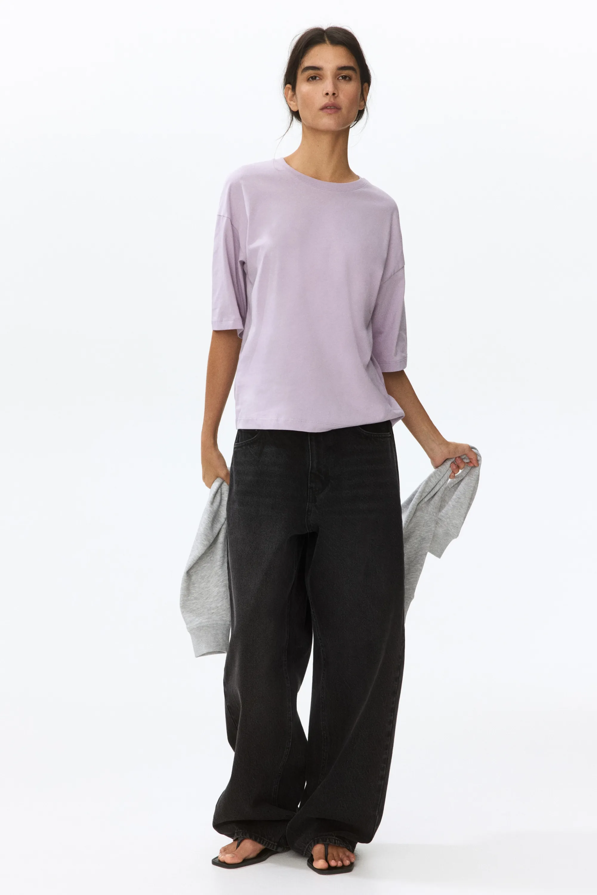 T-shirt loose - Violet ancien clair