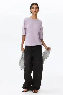 T-shirt loose - Violet ancien clair — photo 1