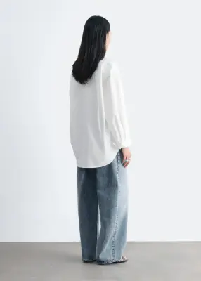Chemise en coton - Blanc — photo 5