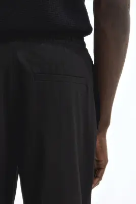 Pantalon jogger de costume Slim Fit - Noir — photo 3