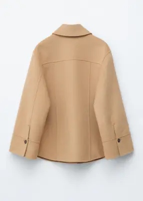 Veste cintrée en laine - Beige — photo 1