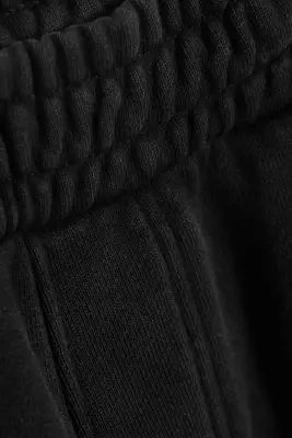 Pantalon de survêtement ample en coton épais - Noir usé — photo 4