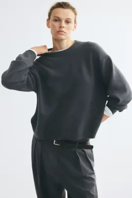 Pull - Gris foncé — photo 1