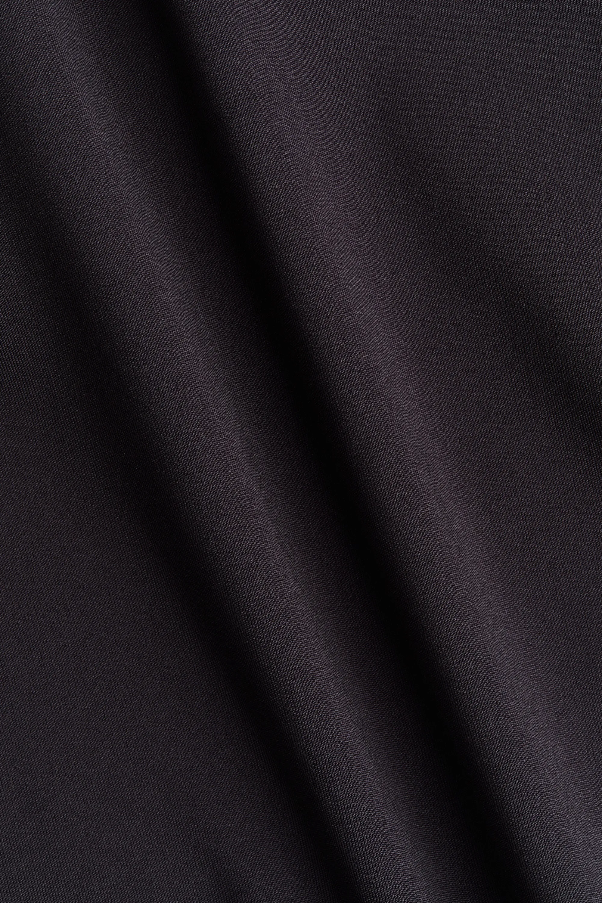 Top à manches longues en microfibre - Noir