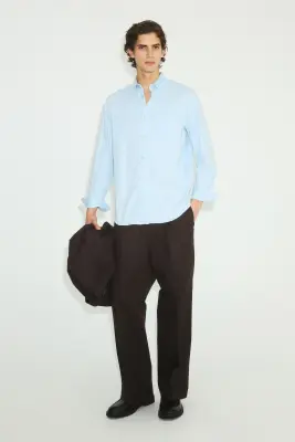 Chemise Four-way Stretch - Bleu clair — photo 1