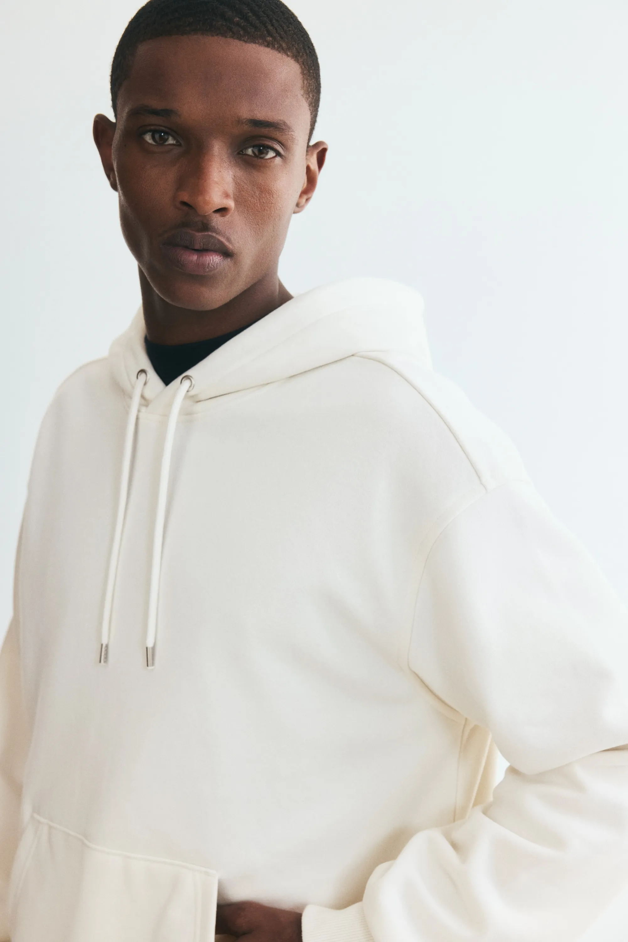 Hoodie Loose Fit - Blanc